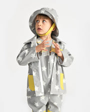7AM - Rain Worker Jacket Apparel & Accessories Rainy Stars Yellow 18 - 24M