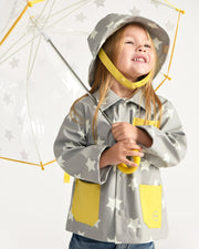 7AM - Rain Worker Jacket Apparel & Accessories Rainy Stars Yellow 18 - 24M