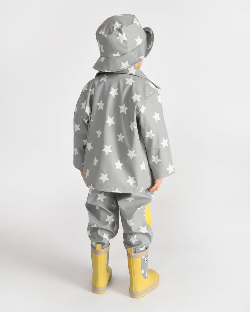 7AM - Rain Worker Jacket Apparel & Accessories Rainy Stars Yellow 18 - 24M