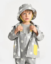 7AM - Rain Worker Jacket Apparel & Accessories Rainy Stars Yellow 18 - 24M