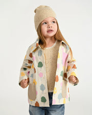 7AM - Rain Worker Jacket Apparel & Accessories Rainy Trees Beige 18 - 24M