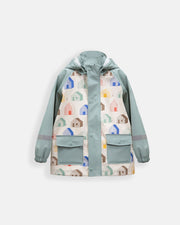 7AM - Rainwear Jacket Apparel & Accessories Rainy Houses Teal 18 - 24M