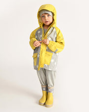7AM - Rainwear Jacket Apparel & Accessories Rainy Stars Yellow 2 - 3T