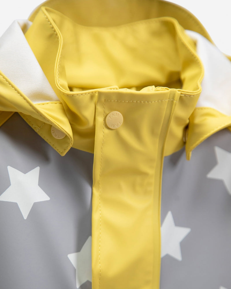 7AM - Rainwear Jacket Apparel & Accessories Rainy Stars Yellow 2 - 3T