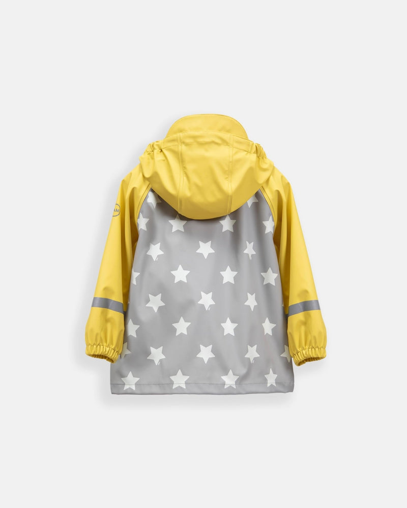 7AM - Rainwear Jacket Apparel & Accessories Rainy Stars Yellow 2 - 3T