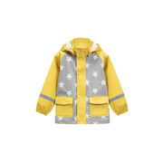 7AM - Rainwear Jacket Apparel & Accessories Rainy Stars Yellow 2 - 3T