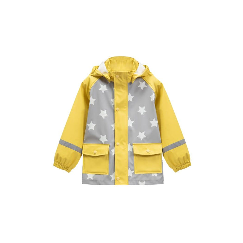 7AM - Rainwear Jacket Apparel & Accessories Rainy Stars Yellow 2 - 3T