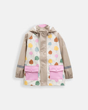 7AM - Rainwear Jacket Apparel & Accessories Rainy Trees Beige 18 - 24M