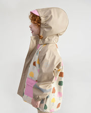 7AM - Rainwear Jacket Apparel & Accessories Rainy Trees Beige 18 - 24M