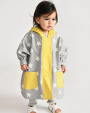 7AM - Rainwear Poncho - 18 - 24M Mother & Baby Print Star Yellow
