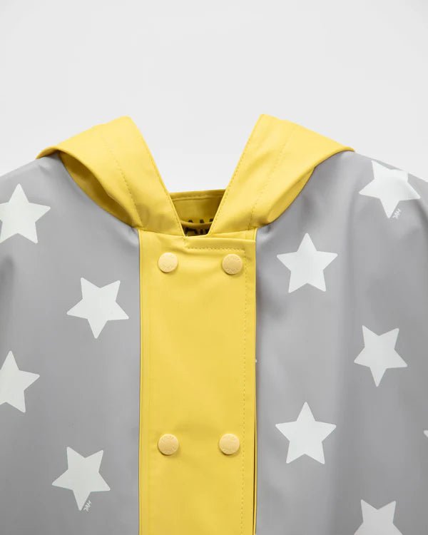 7AM - Rainwear Poncho - 18 - 24M Mother & Baby Print Star Yellow
