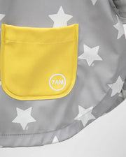7AM - Rainwear Poncho - 18 - 24M Mother & Baby Print Star Yellow