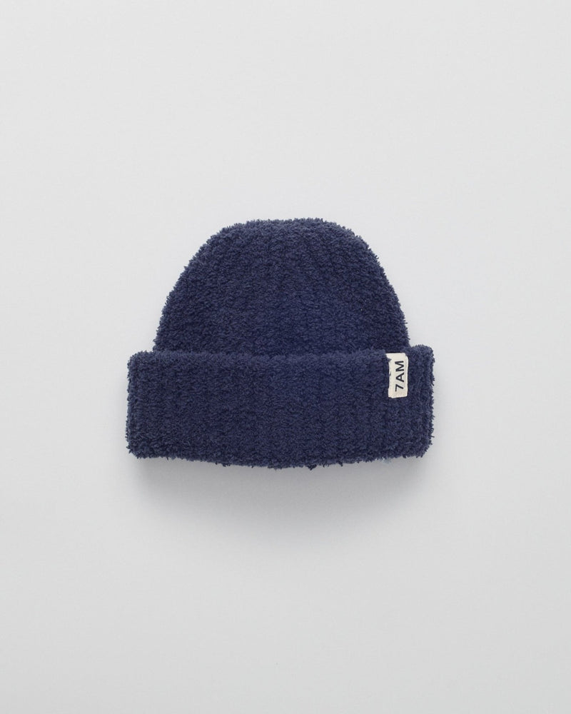 7AM - Ribbed Beanie - Navy - 6 - 18M Apparel & Accessories