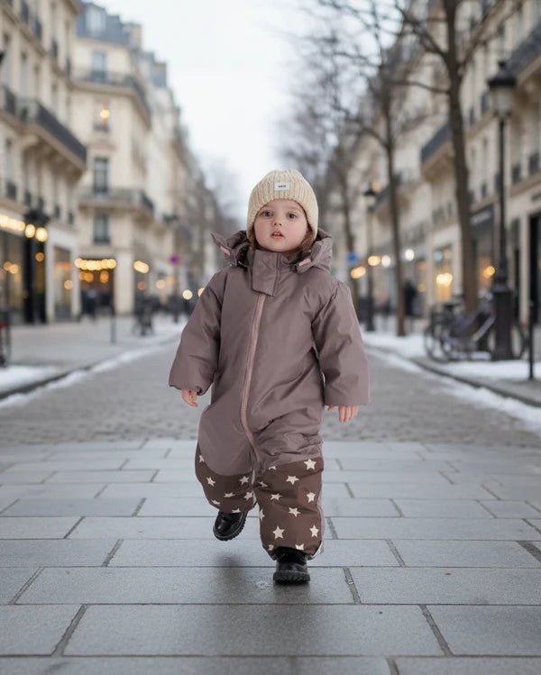 7AM - Snowsuit Nico - Print Mother & Baby Print Black 3 - 6M