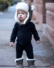7AM - The Cub Hat - Benji Sherpa Mother & Baby Mirage 12 - 18M