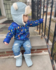 7AM - The Cub Hat - Benji Sherpa Mother & Baby Mirage 12 - 18M
