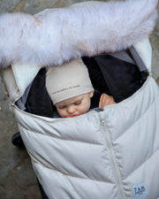 7AM - Top Knot Hat - 2 pack Mother & Baby Bondi Blue/Almond 0 - 3M