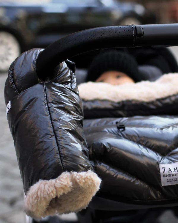 7AM - Warmmuffs - Polar Mother & Baby Black Polar