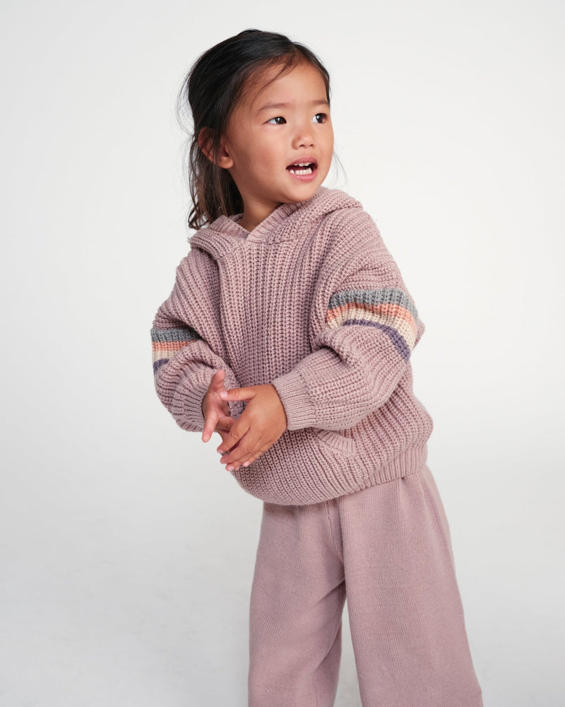 7AM - Wide Pants Chunky Apparel & Accessories Ash Rose 12 - 18M