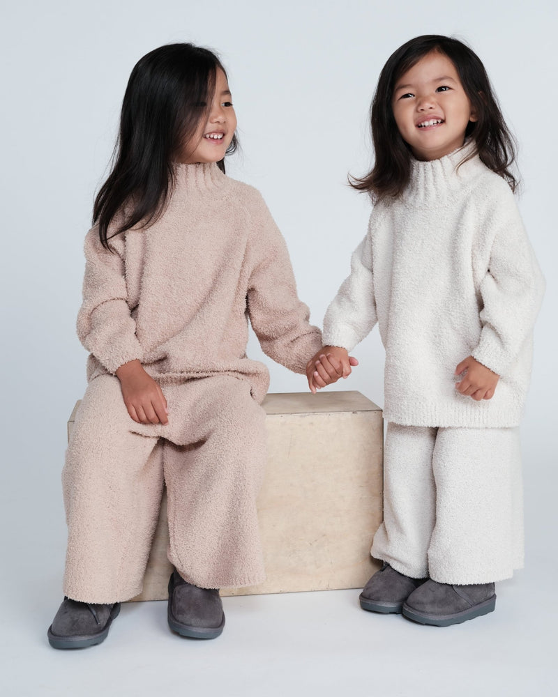 7AM - Wide Pants - Fuzzy Apparel & Accessories Pecan 1 - 2T