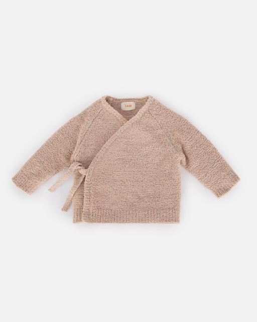 7AM - Wrap Top - Fuzzy Mother & Baby Ecru 9 - 12M