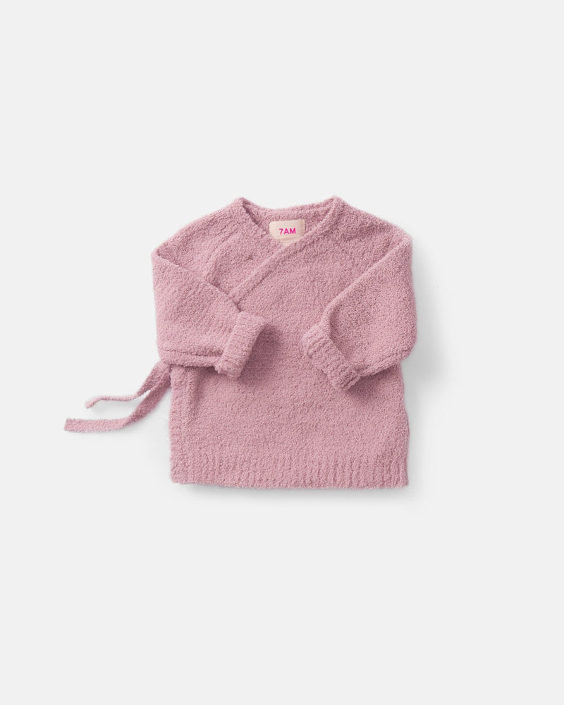 7AM - Wrap Top - Fuzzy Mother & Baby Pecan 9 - 12M