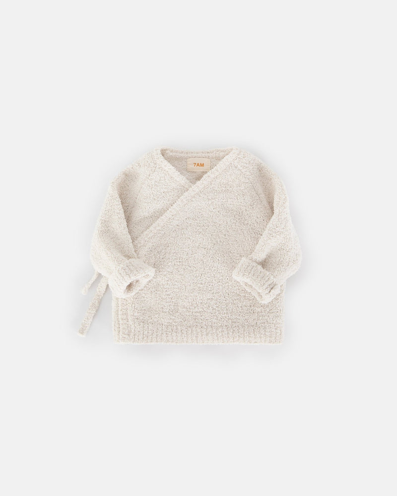 7AM - Wrap Top - Fuzzy Mother & Baby Pecan 9 - 12M