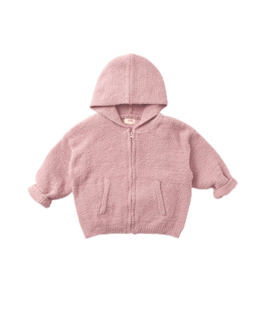 7AM - Zip Up Hoodie - Fuzzy Mother & Baby Ash Rose 1 - 2T
