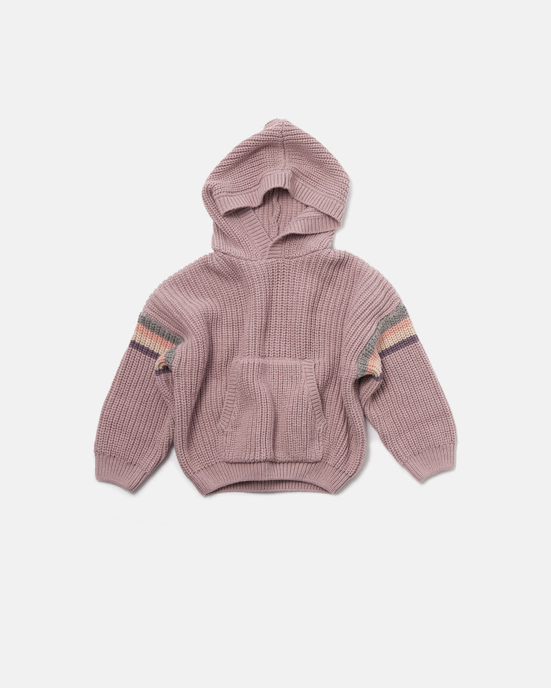 7AM - Hooded Boxy Sweater - Chunky