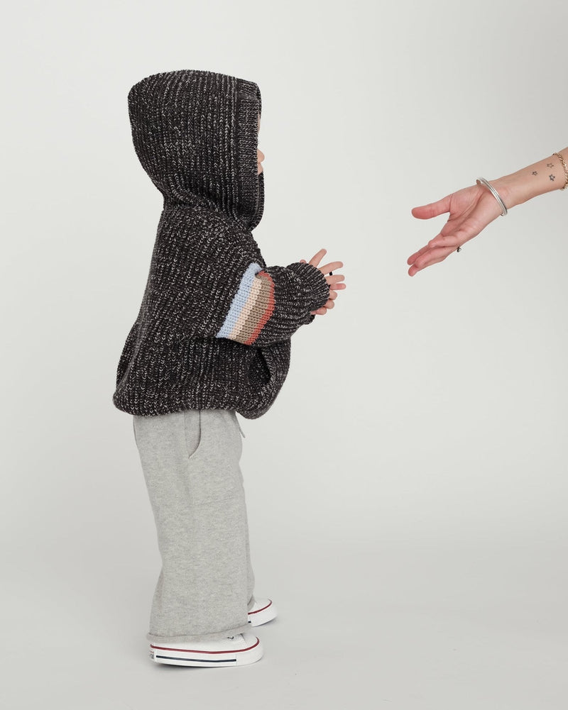 7AM - Hooded Boxy Sweater - Chunky