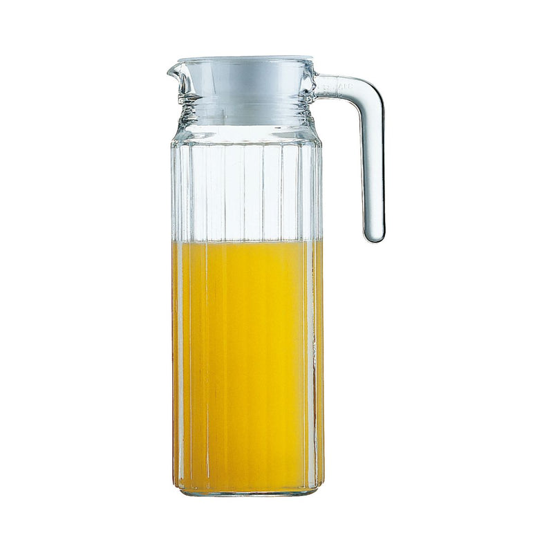 Luminarc – Quadro Glass Pitcher with Lid – 1.1 L – product view