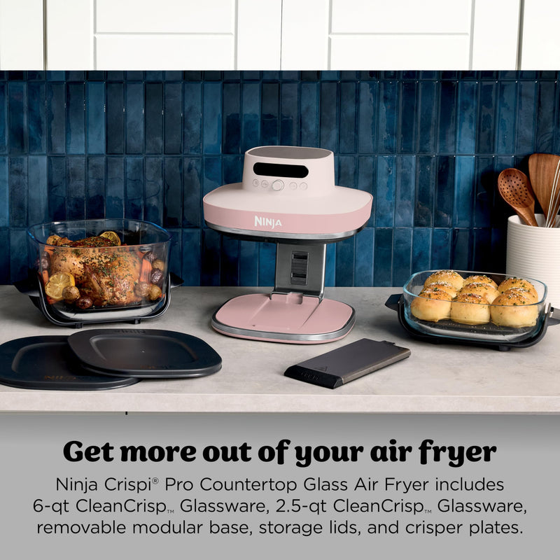 Ninja Crispi Pro Glass Air Fryer AS101CRS, Rose
