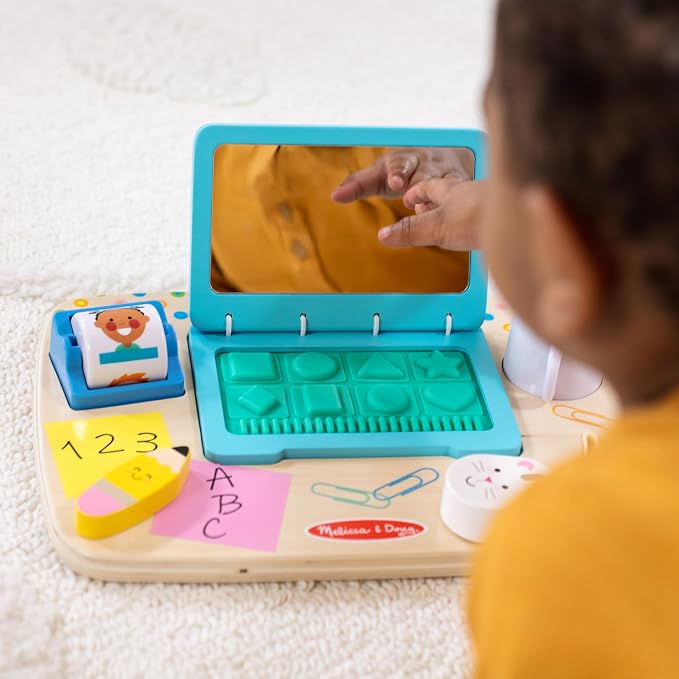 Melissa & Doug - Wooden Work & Play Desktop Activity Board