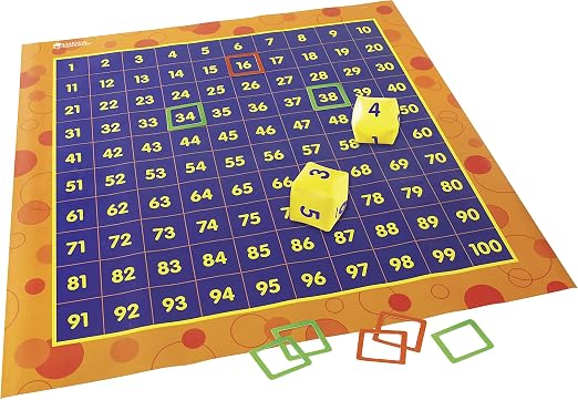 Learning Resources - Hip Hoppin" Hundred Mat