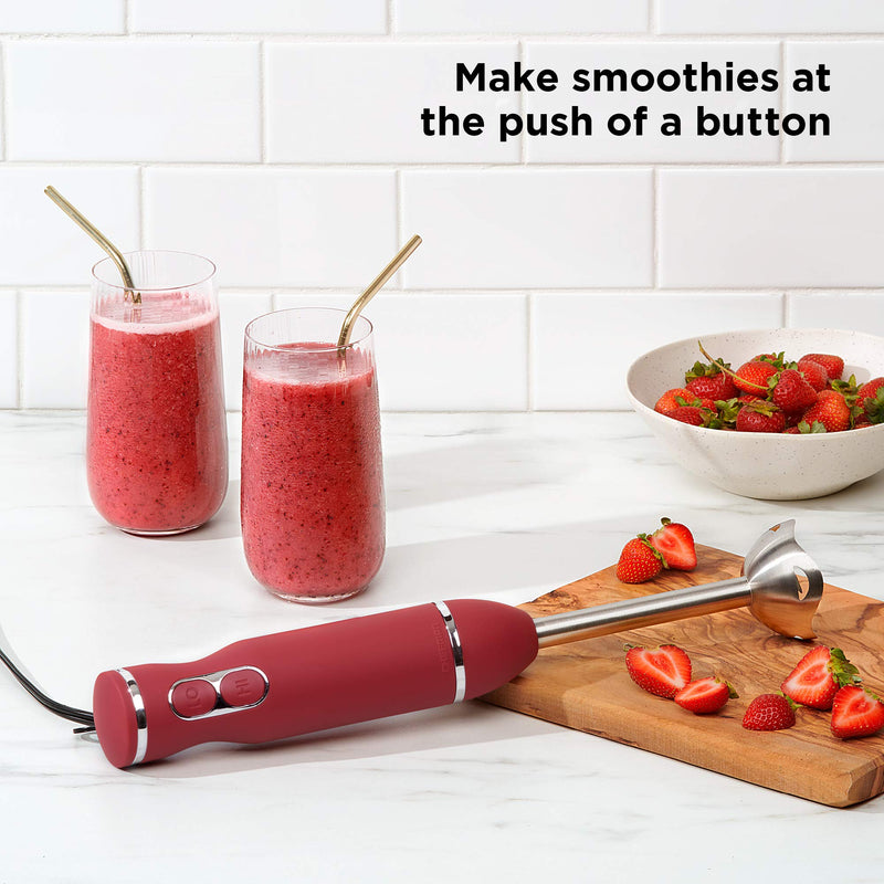 Chefman 300 W Immersion Blender, Red