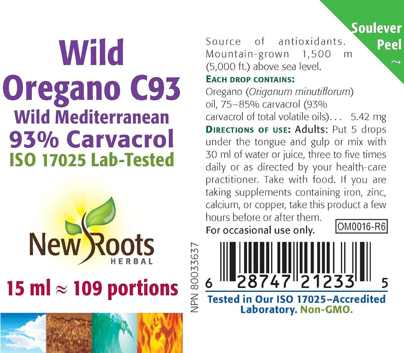 New Roots Herbal - Wild Oregano C93 - 15 mL