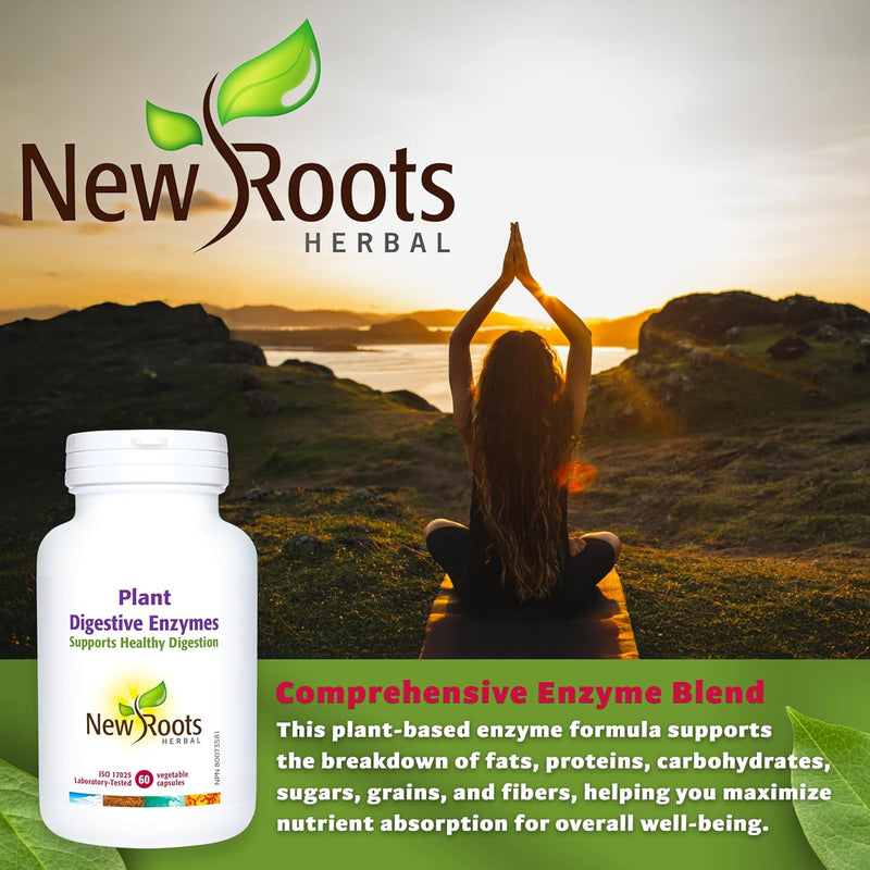 New Roots Herbal - Plant Digestive Enzymes - 60 Capsules