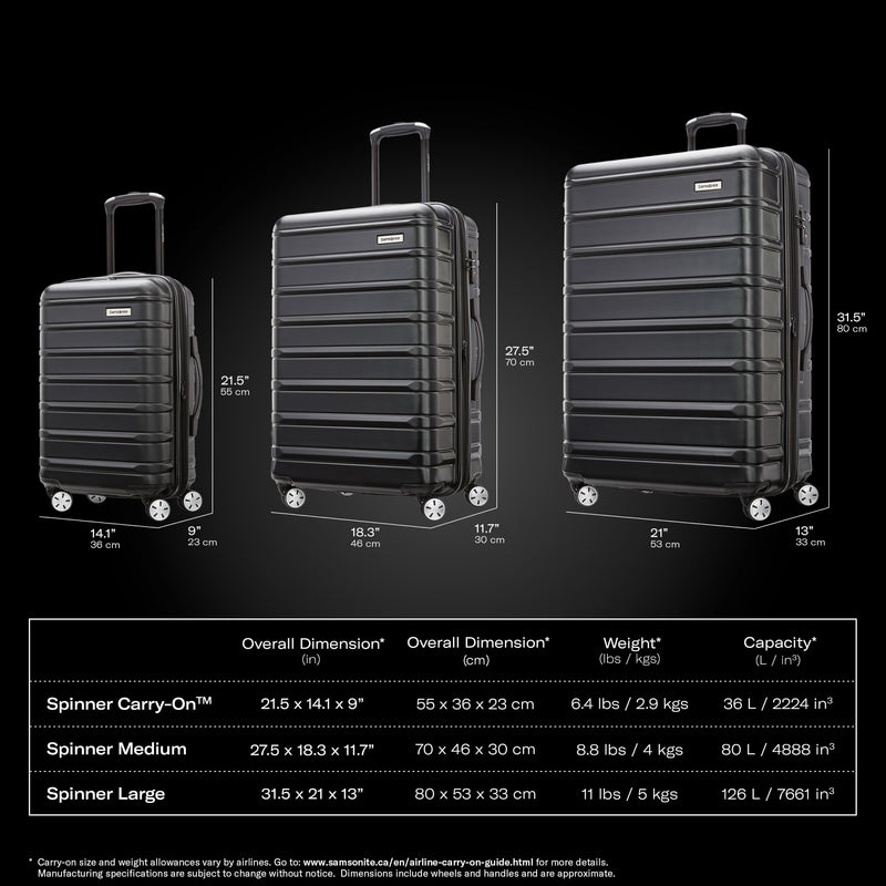 Samsonite Omni 2 Carry-On Suitcase 141130-7722, Arctic Silver