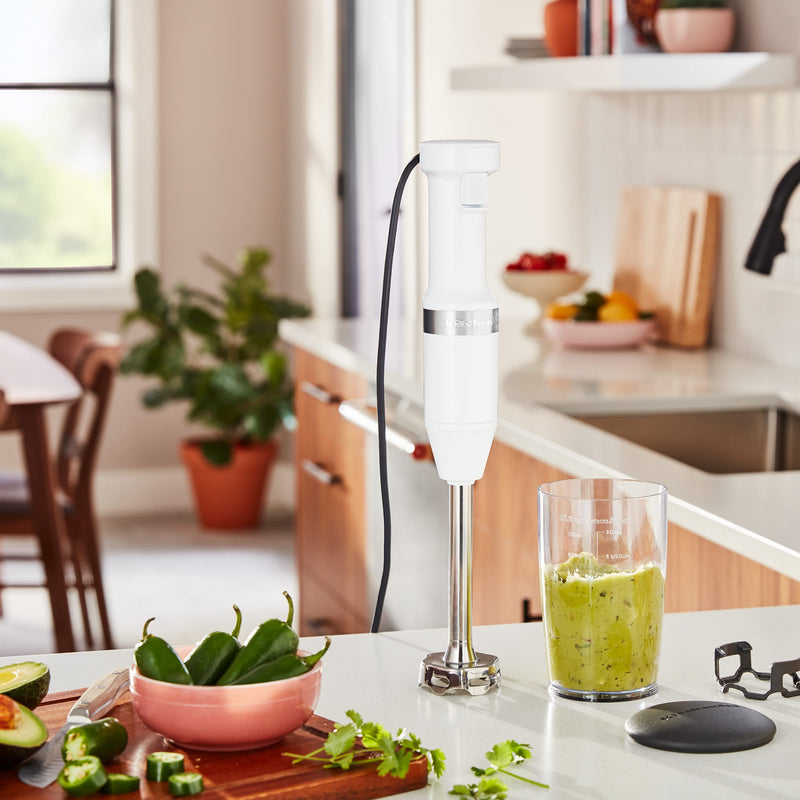 KitchenAid - KHBV53WH - Variable Speed Immersion Blender - White