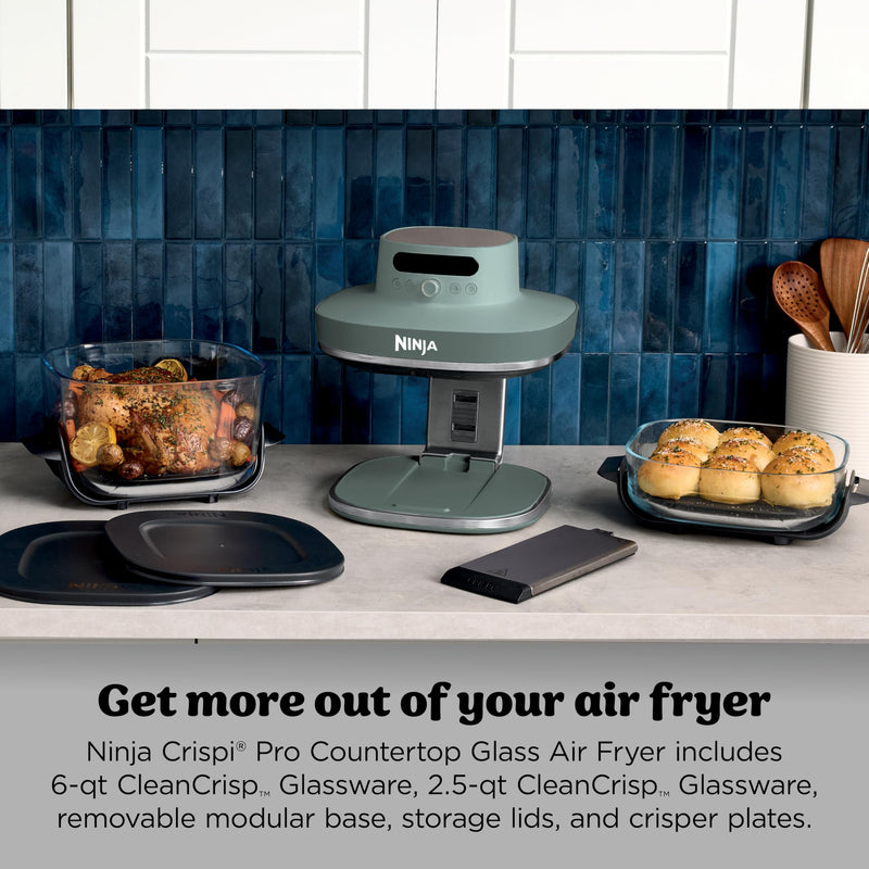 Ninja Crispi Pro Glass Air Fryer AS101CDG, Ash Grey