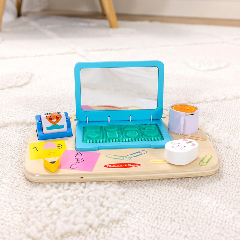 Melissa & Doug - Wooden Work & Play Desktop Activity Board