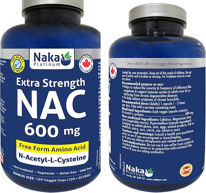 Naka Platinum - Nutri NAC 600MG 150VCPS New Price Nov 2021