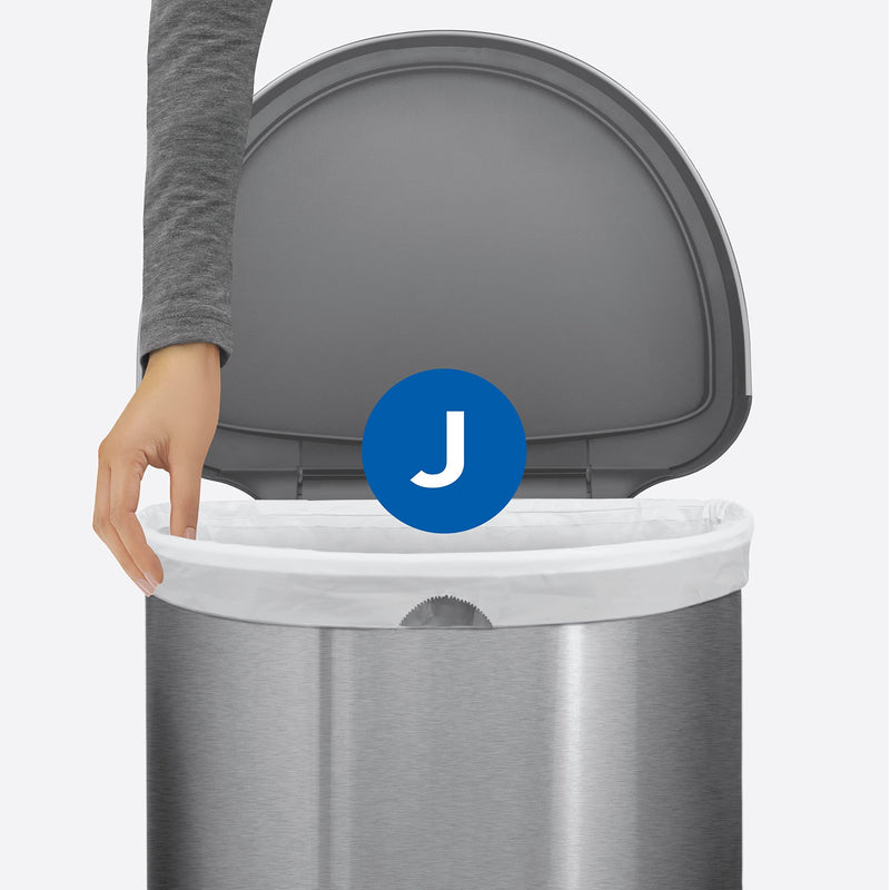 simplehuman Code J Trash Liners CW0169CP, 30–45 L, 100 Count