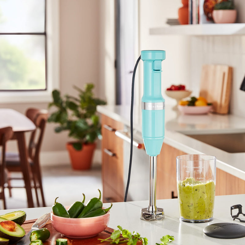KitchenAid - KHBV53AQ - Variable Speed Immersion Blender - Aqua Sky