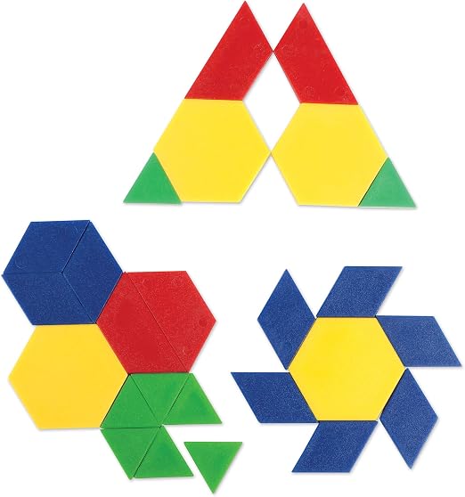 Learning Resources - Plastic Pattern Blocks (100 Pc)