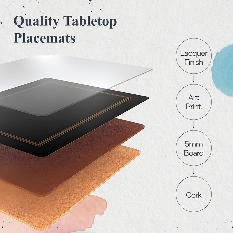 Pimpernel - Earth Slate Place Mats (Set of 4)