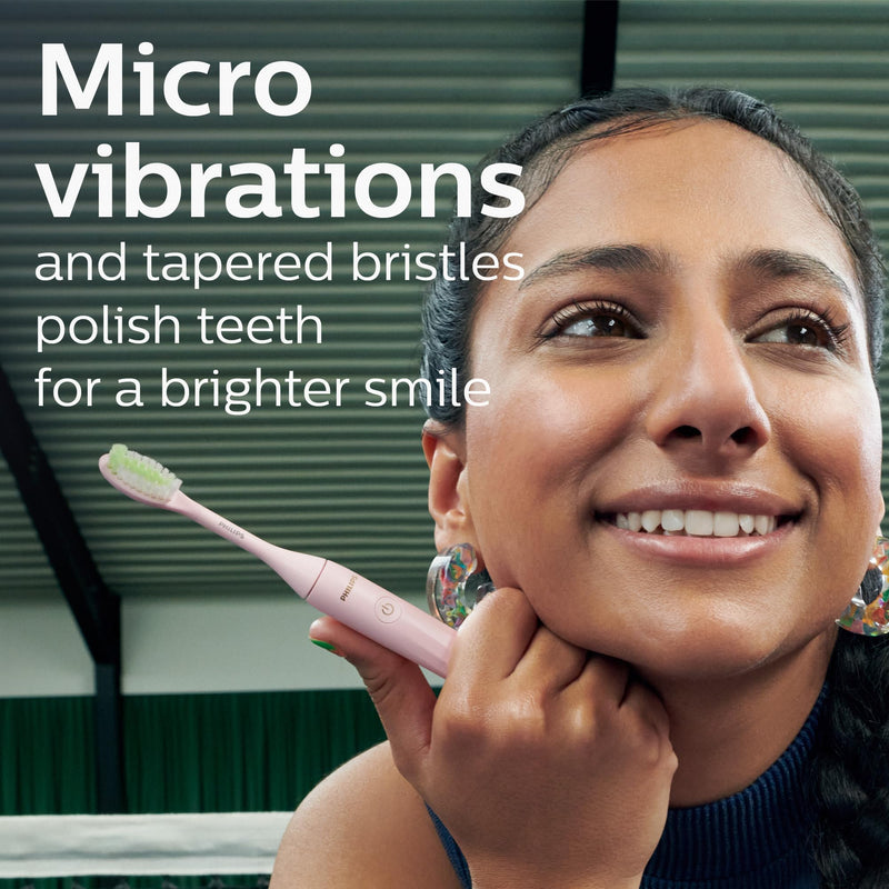 Philips One by Sonicare Battery Toothbrush HY1100/06, Pink