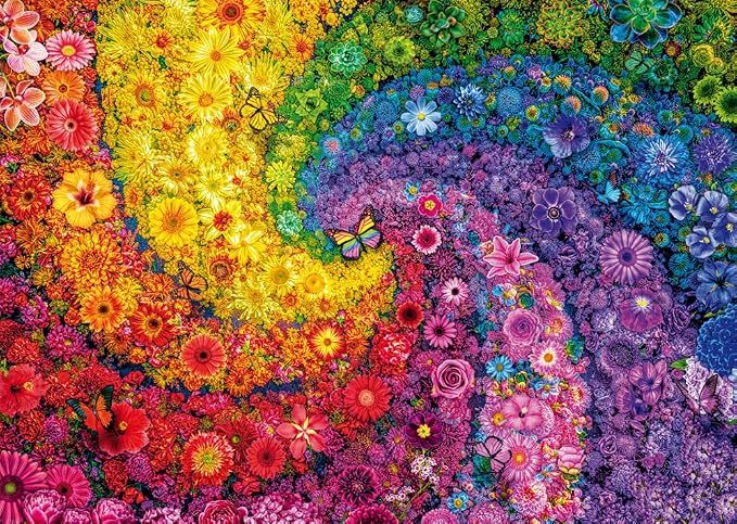 Schmidt Spiele - 2000 Piece Puzzle - Swirling Colours in Bloom
