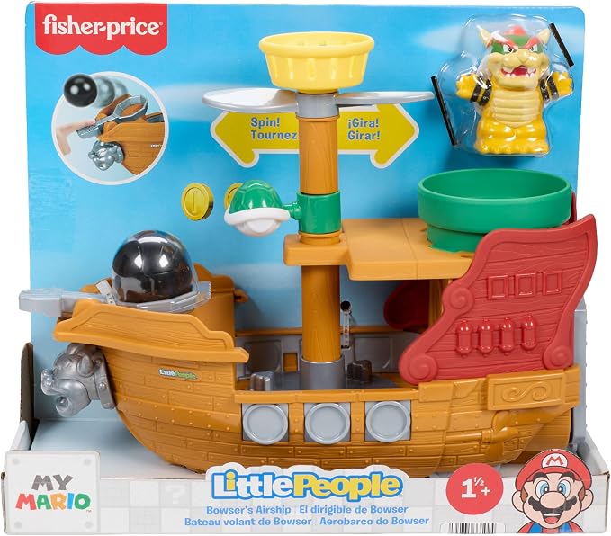 FISHER PRICE - LITTLE PEOPLE - SUPER MARIO - BOWSER's SHIP
