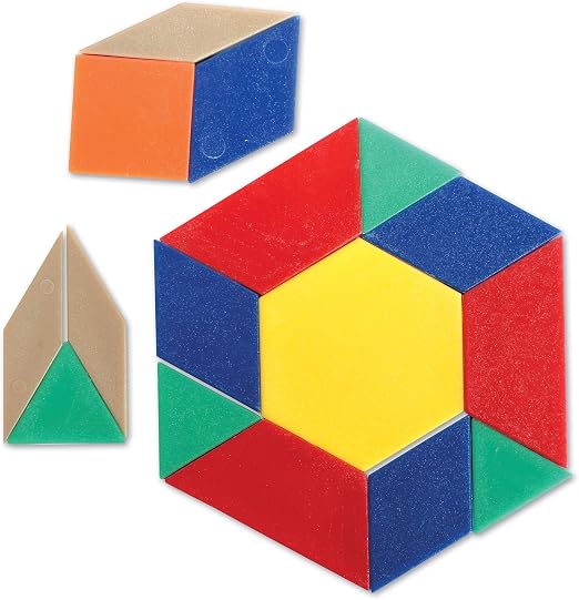 Learning Resources - Plastic Pattern Blocks (100 Pc)